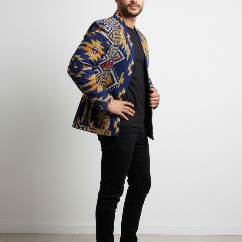 atlas jacket in blue color